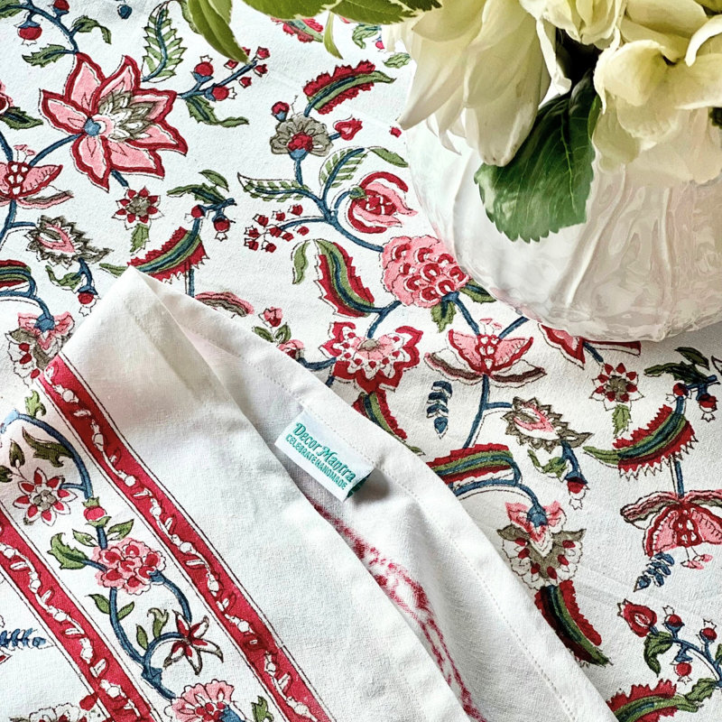 Chintz Multicolour Round Tablecloth, 60" Round