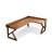 Nut-brown L-Shaped Solid Wood writing desk-118614646