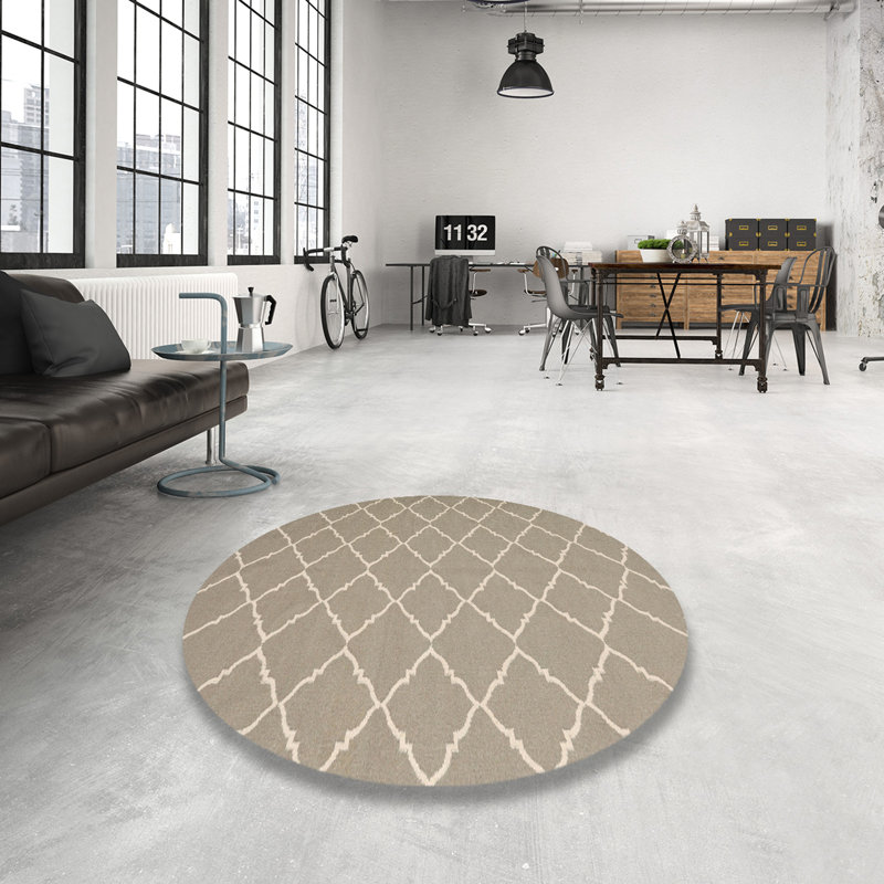Tapis zone géométrique contemporaine, Rond 4 pi
