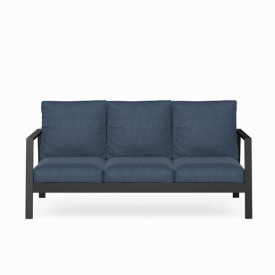 75" All-Weather Aluminum 3-Seat Patio Sofa