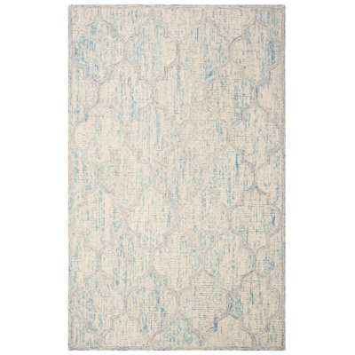 Swanner Hand Tufted Wool Geometric Rug