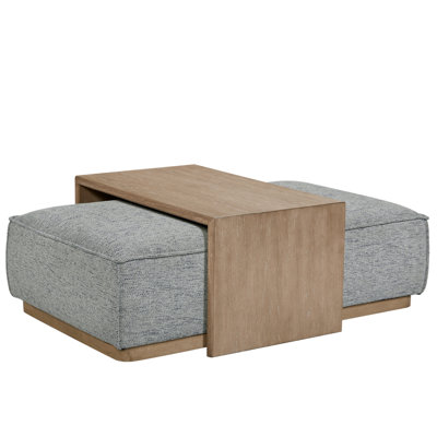 Repose-pieds facile à assembler, tissu facile d'entretien, idéal pour les salons et les chambres à coucher