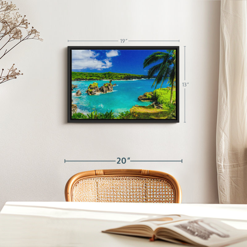 Hana Beach, reproduction sur toile, H 13 po x l 19 po
