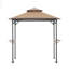 Abri de jardin pour barbecue Arbrook 5 x 8 pi avec toit à deux niveaux, abri de jardin en acier noir pour l'extérieur, le patio, le jardin et la cour