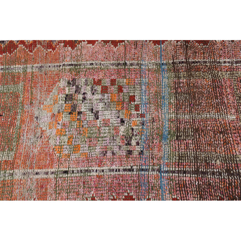 Tapis de couloir turc fabriqué à la main en laine de style anatolien antique, idéal pour les couloirs ou les décorations