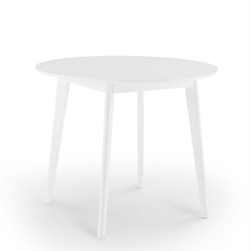 Modway Vision Round Dining Table, White, 35" L x 35" W