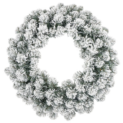 Decorative Collection 24" Snowy Wreath