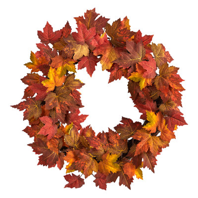 Faux Maple 22'' Wreath