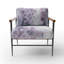 Fauteuil mauve avec accents d'animaux tapissés «Mauve»-1509973980