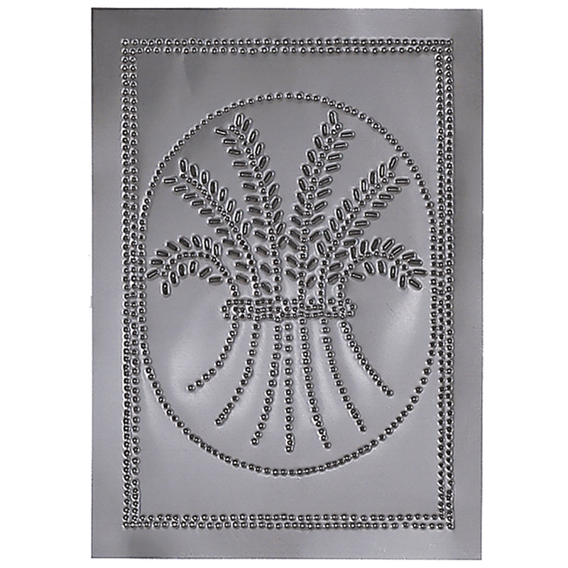 Vertical Wheat Panel, Country Tin