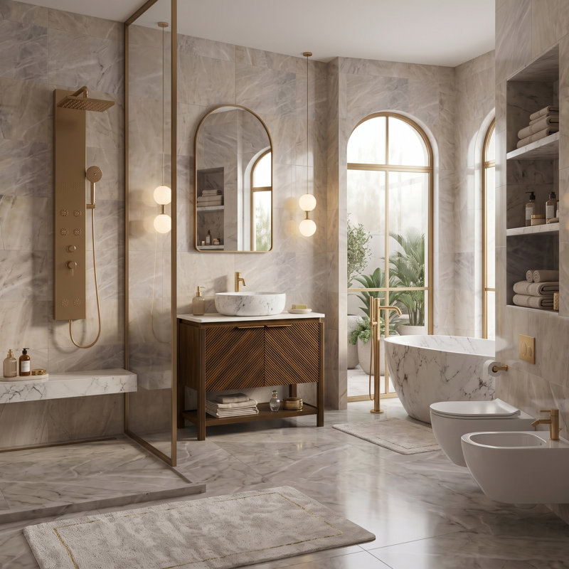Meuble-lavabo autoportant Linea, Rectangle, L 36 po