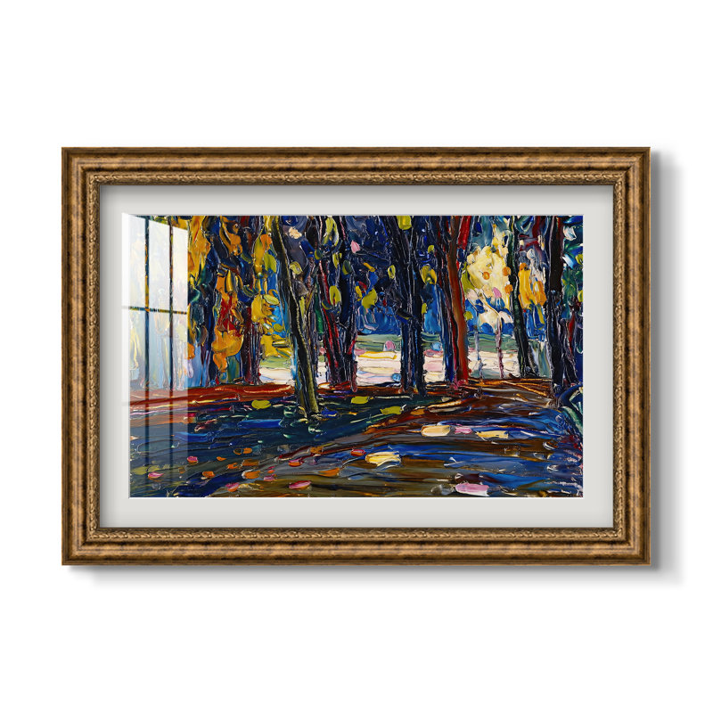Étude d'automne, 1908 - Wassily Kandinsky - Estampe encadrée sur mesure, 16x22 INNER SIZE, Framed Print with Mat