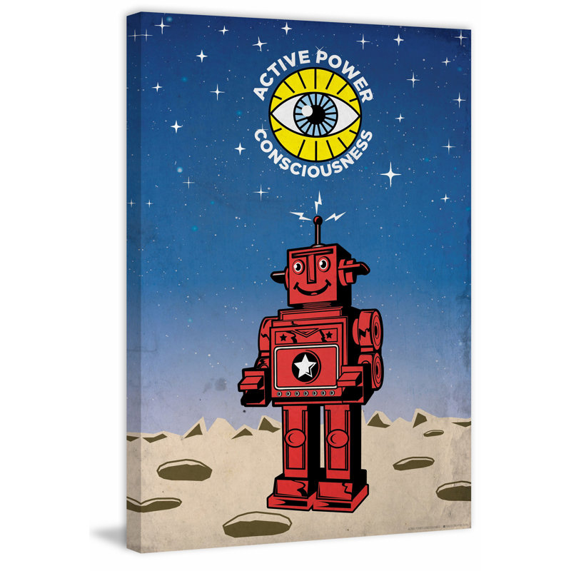 «APC Robot» par Dean Sauls - impression sur toile, H 18 po x l 12 po x P 1,5 po