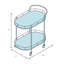 Townhouse Metal Bar Cart