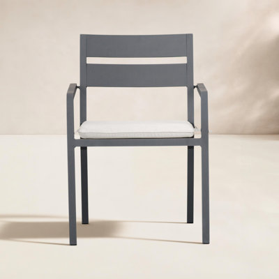 Vivant Aluminum Outdoor Dining Armchair with Cushion