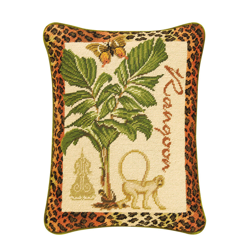 Rangoon Needlepoint Pillow