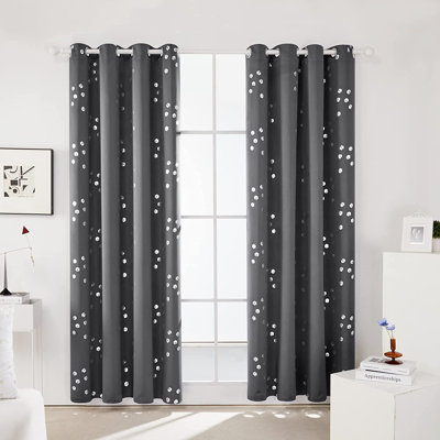 Ensemble de rideaux en polyester 2 pièces