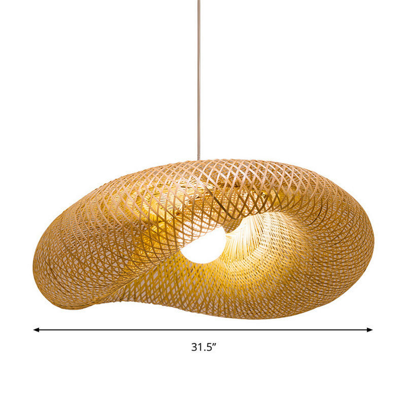 Luminaire suspendu 1 lumière DEL Jaclynn, H 9,5 po x l 31,5 po x P 31,5 po