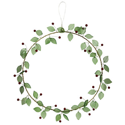 Couronne de baies et de feuilles