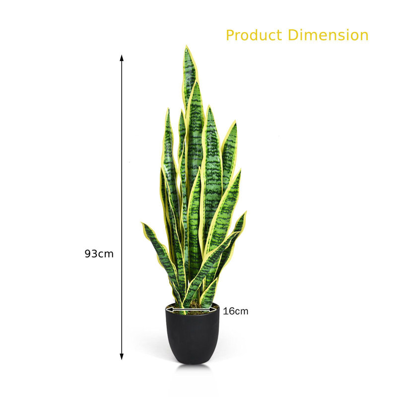 93cm Faux Snake Plant (Sansevieria) Plant