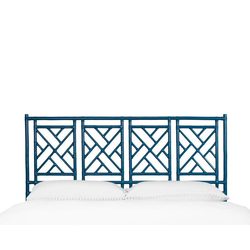 Chippendale Open-Frame Headboard, Pacific Blue, King