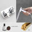Concealed Hot And Cold Bidet Spray With Shattaf Sprayer, Hose Pipe, Chrome, Silver