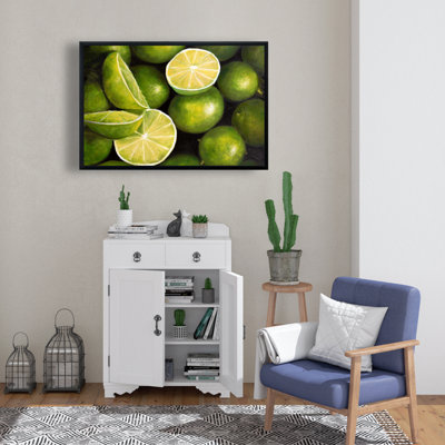 «Basket Of Limes» sur toile