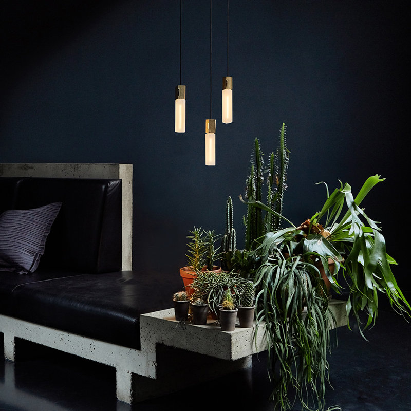 Basalt 3 - Light Pendant, Brass
