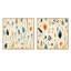 Von - Ensemble de 2 collages carrés botaniques abstraits-102162958-102162959
