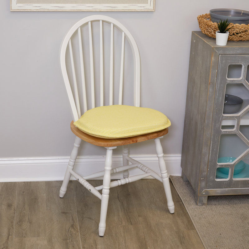 Non-Slip Windsor Chair Cushions, Yellow