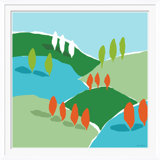 Mountain And Valley East, Multi Giclee Print by Dana Gibson