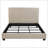 Copper Oatmeal Upholstered Eastern King Panel Bed