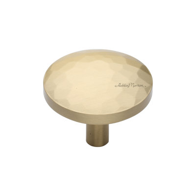 Hammered 1 1/4" Diameter Round Knob