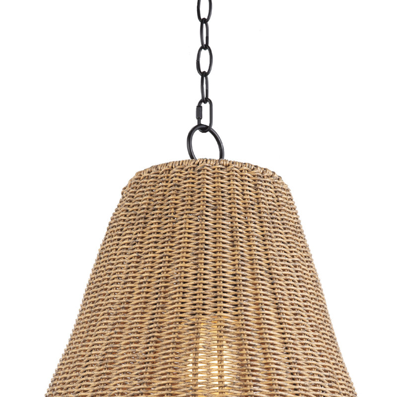 Summer Pendant Large (Weathered Natural), 26.5" H x 20" W x 20" D