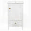 Meuble-lavabo de salle de bain avec lavabo en céramique, meuble-lavabo autoportant avec armoire de rangement, support de rangement, fabrication robuste, finition peinte lisse