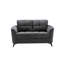 Ensemble de canapé-lit en tissu tissé gris Callie-121779641