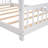 Full Size House Bed Wood Bed, White-112081970-112081972