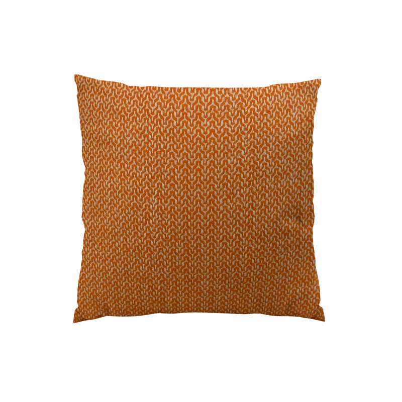 Coussin décoratif en chêne solitaire cayenne fait main, H 12 po x l 20 po, Texturé