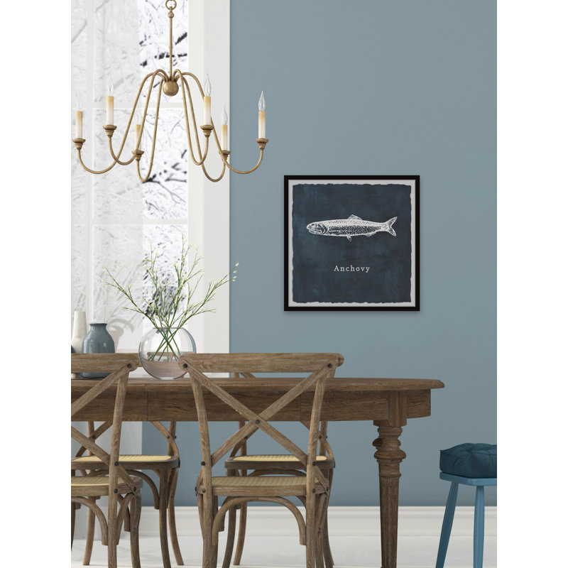 Anchovy - Single Picture Frame Print, 30cm H x 30cm W x 3.81cm D