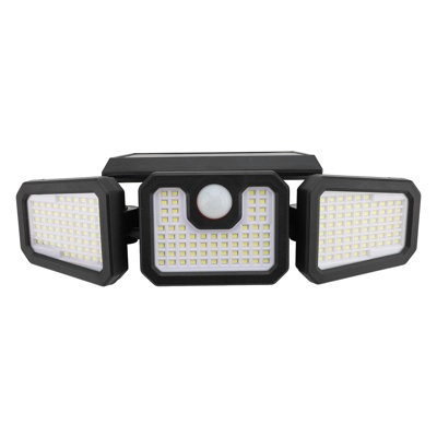 LED Solar Power Security Wall Lights Outdoor With Motion Sensor, Foldable IP65 Waterproof 210Leds Security Light 3 Lighting Modes