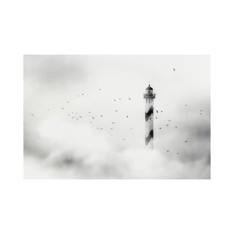 The Fog by Piet Flour - Print on Canvas, 45.72cm H x 66.04cm W x 1.91cm D, Wrapped Canvas