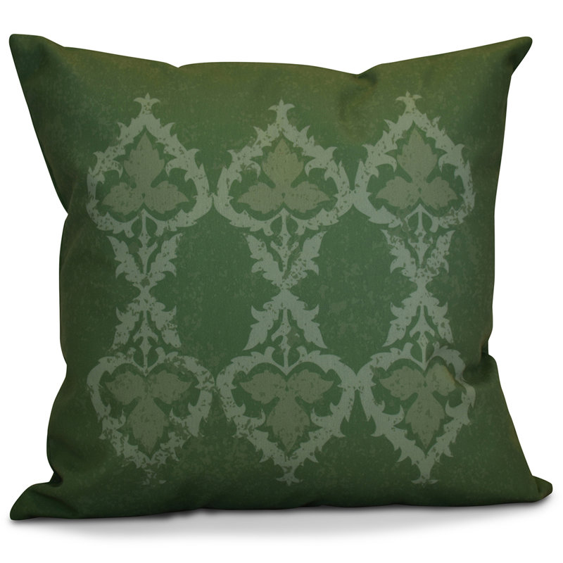 Coussin d'extérieur carré HH Revival, 16 po x 16 po, Vert