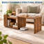 Table basse extensible avec rangement pour salon-445348548