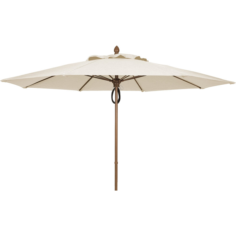 Parasol de marché 11 'Prestige, Bronze champagne, Sunbrella® naturel