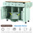 Birbal Solid Wood Top Kitchen Cart