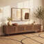 Meuble télé 71 po Mid-Century Rattan Modern