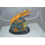 Statue bronze homard avec poisson - Taille: L 9 po x l 18 po x H 16 po.