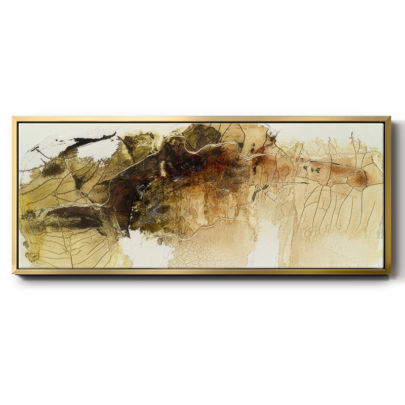 Dance of Gold I - toile encadrée, H 12 po x l 30 po