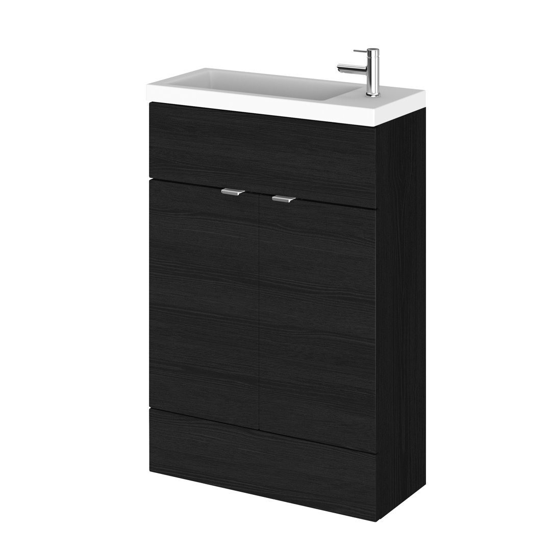 Fusion 605mm Single Bathroom Vanity with Integrated Polymarble Basin