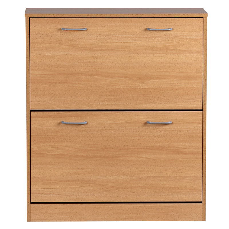 Sahara 20 Pair Flip Down Shoe Storage, Beech